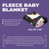 Personalized Stealth Girl Baby Blanket – Custom Superhero Name, Date & Background Options